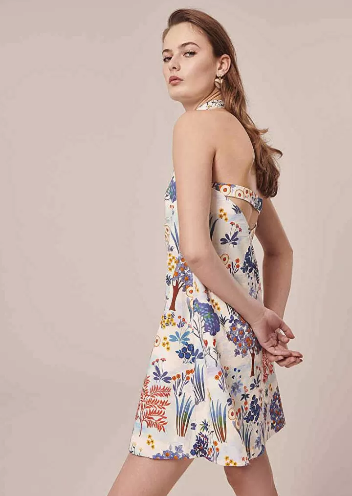 Robe Rebeka Bleue Imprimee A Fleurs^TARA JARMON Flash Sale