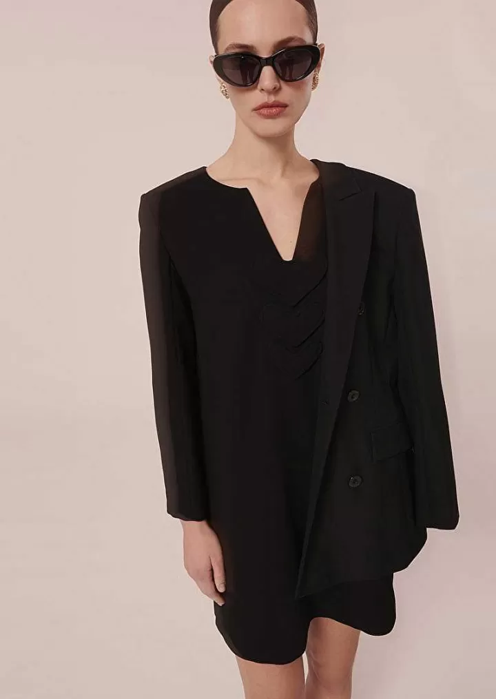 Robe Rhea En Crepe Noir^TARA JARMON Online