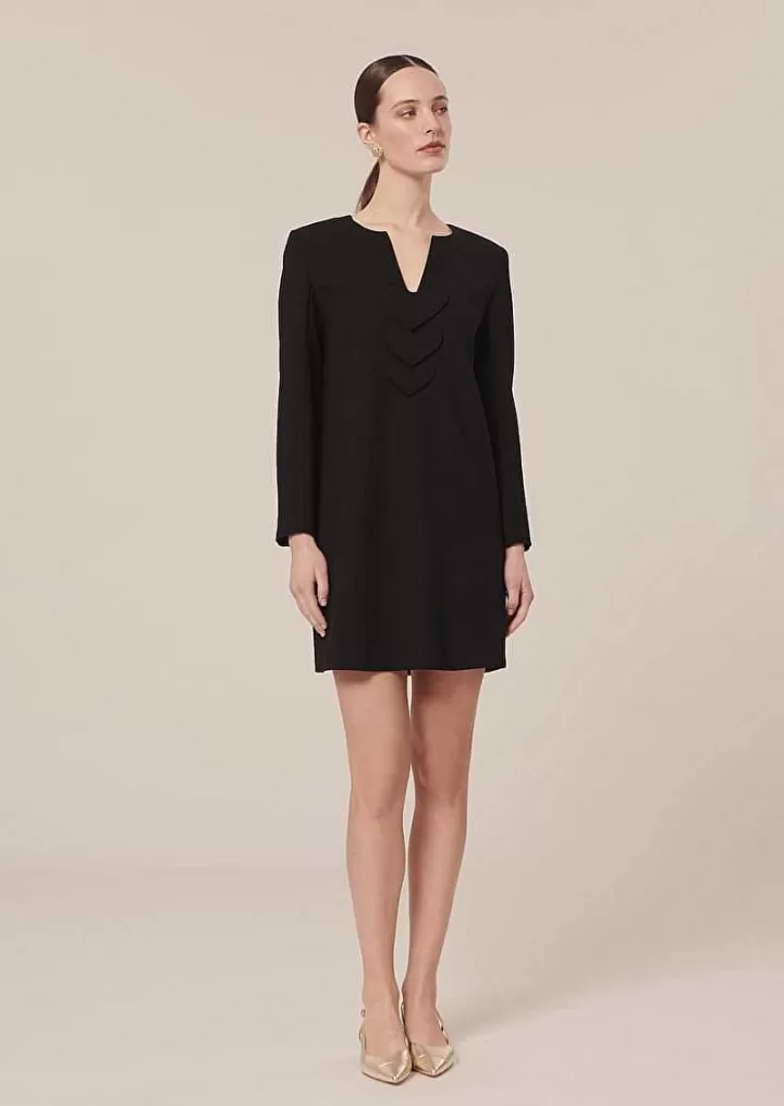 Robe Rhea En Crepe Noir^TARA JARMON Online