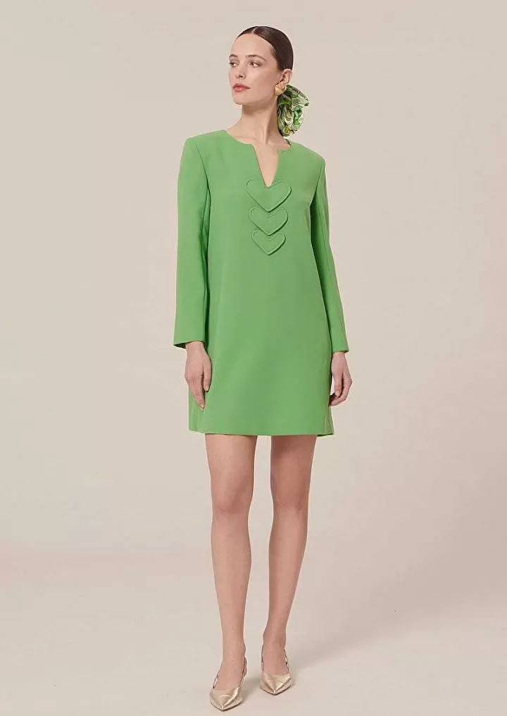 Robe Rhea En Crepe Vert^TARA JARMON Cheap