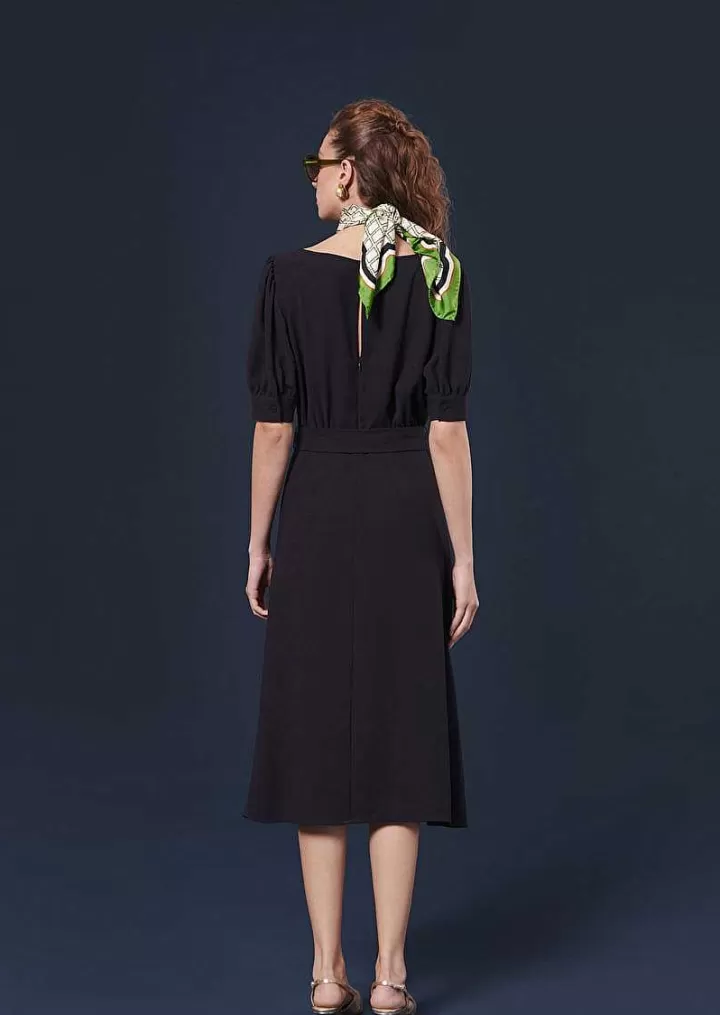 Robe Rillytis En Crepe Bleu Nuit^TARA JARMON Shop