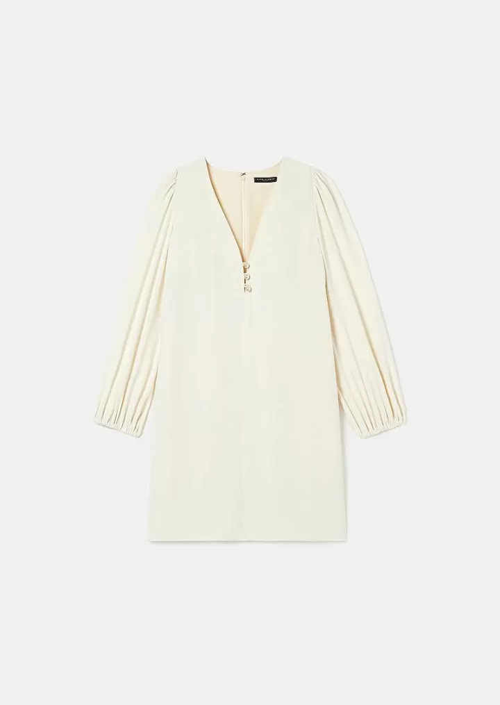 Robe Rolis En Crepe Ecru^TARA JARMON Cheap