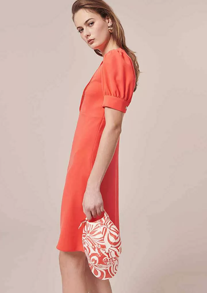 Robe Roucoule En Crepe Corail^TARA JARMON Fashion
