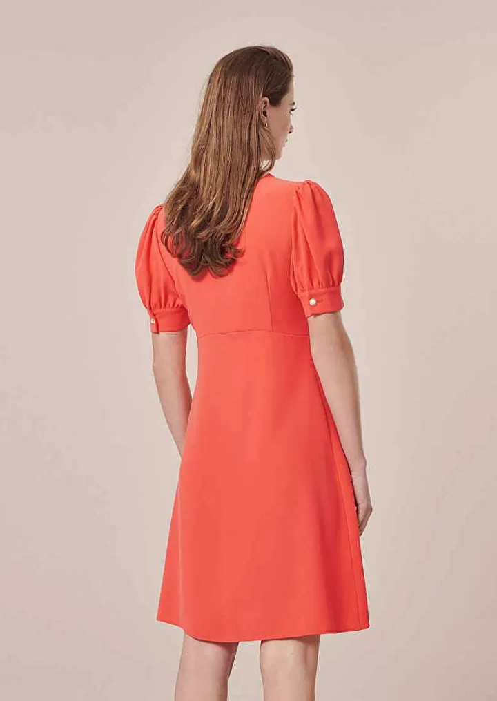 Robe Roucoule En Crepe Corail^TARA JARMON Fashion