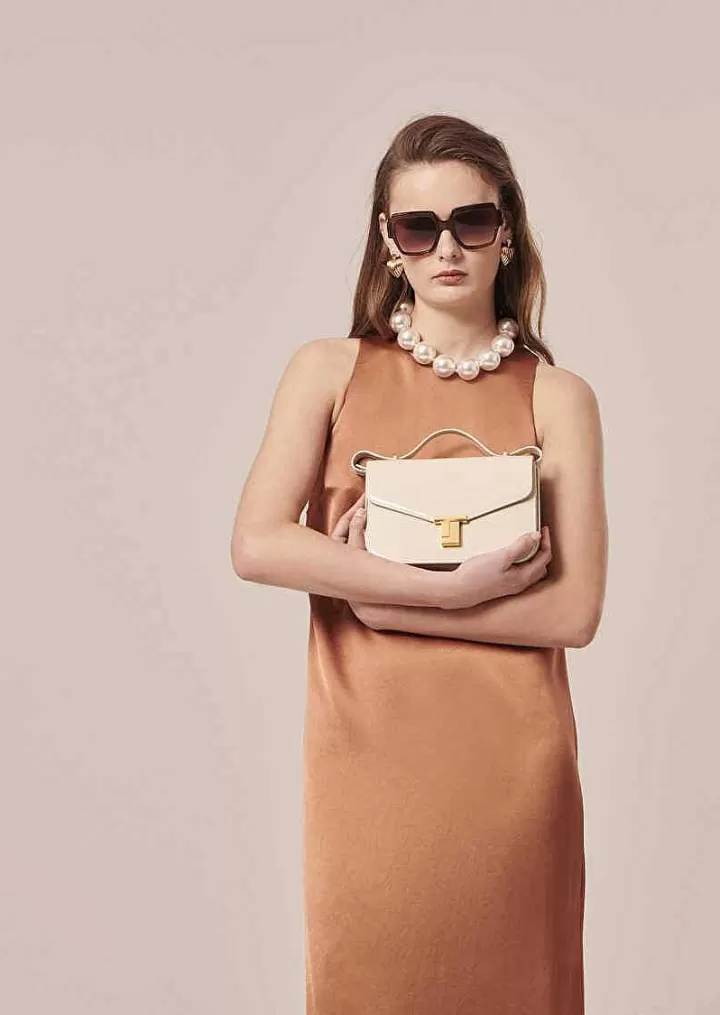 Roselyne Brown Dess En Satin Fluide^TARA JARMON Best
