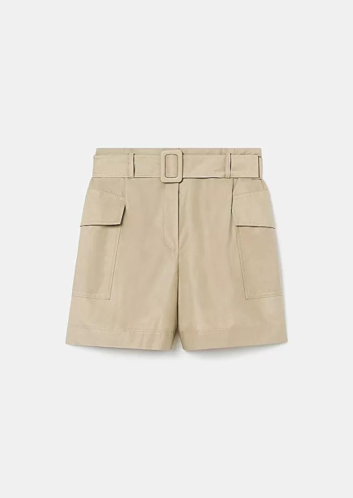 Short Sylviane En Coton Beige^TARA JARMON Best