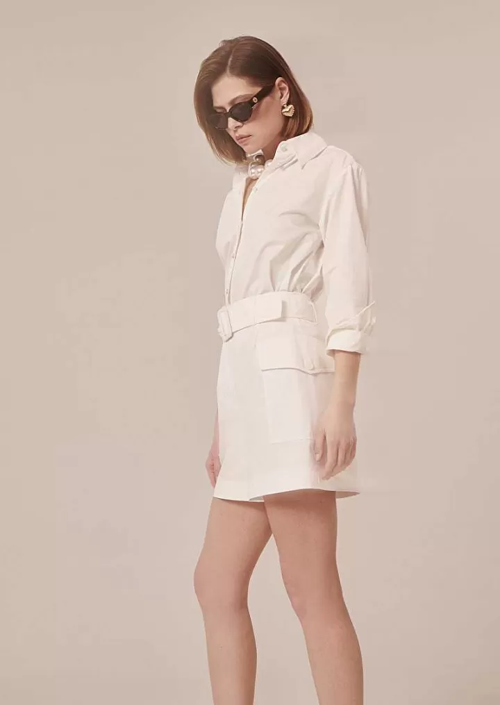 Short Sylviane En Coton Blanc^TARA JARMON Online