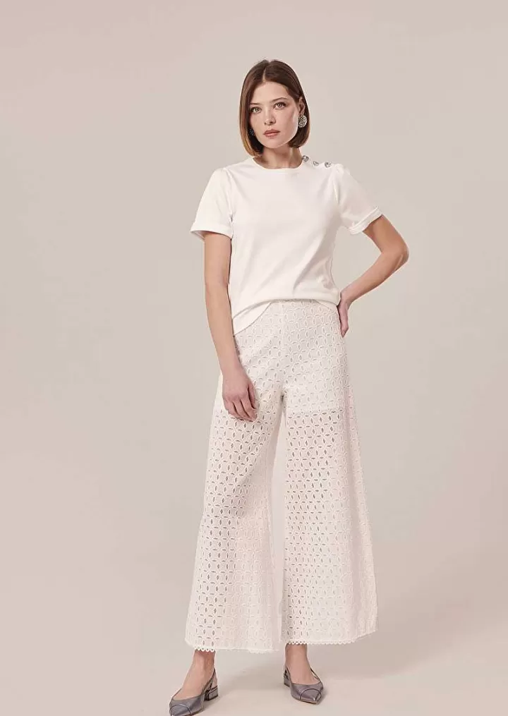 T-Shirt En Jersey Blanc Tampa^TARA JARMON Discount