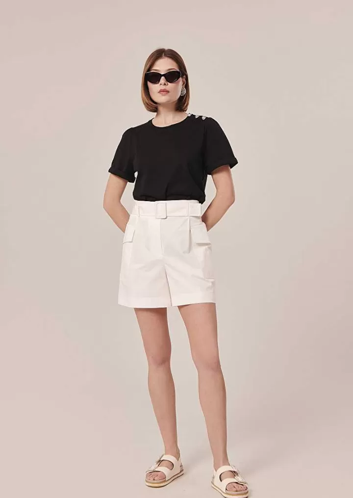 T-Shirt En Jersey Noir Tampa^TARA JARMON Shop