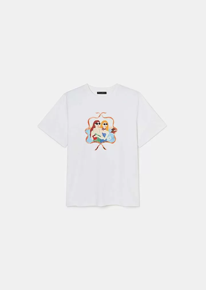 T-Shirt Taradolls Blanc En Double Jersey^TARA JARMON Cheap