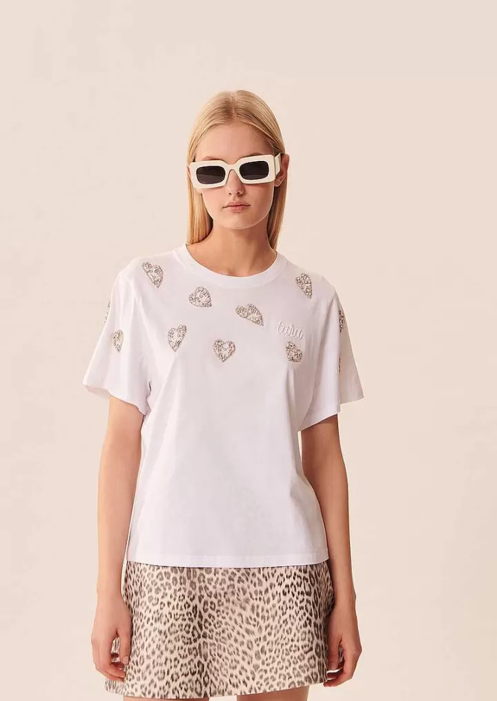 T-Shirt Taralove Blanc En Coton Brode^TARA JARMON Shop