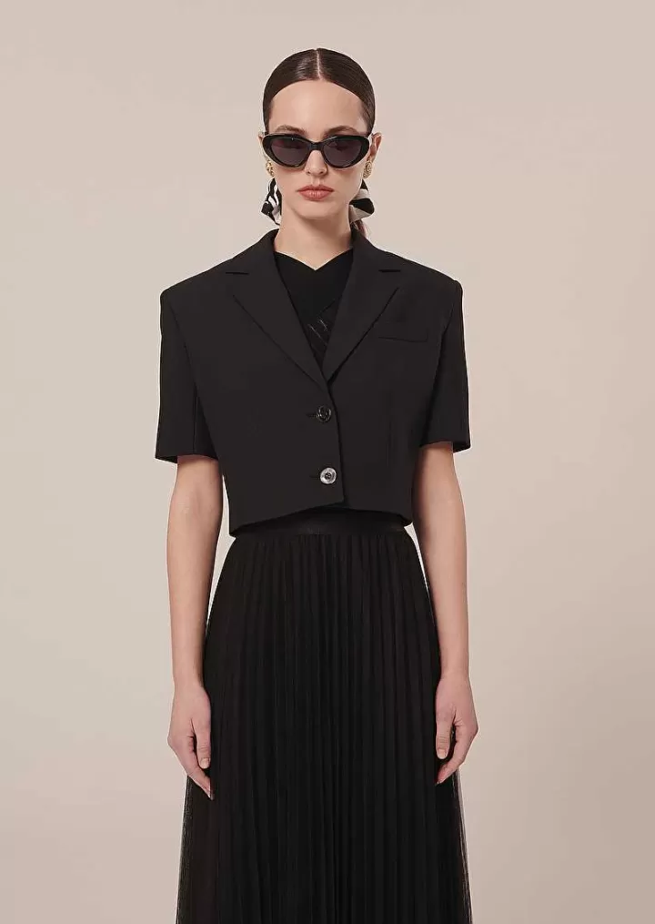 Varosa Veste En Laine Froide Noire^TARA JARMON Outlet