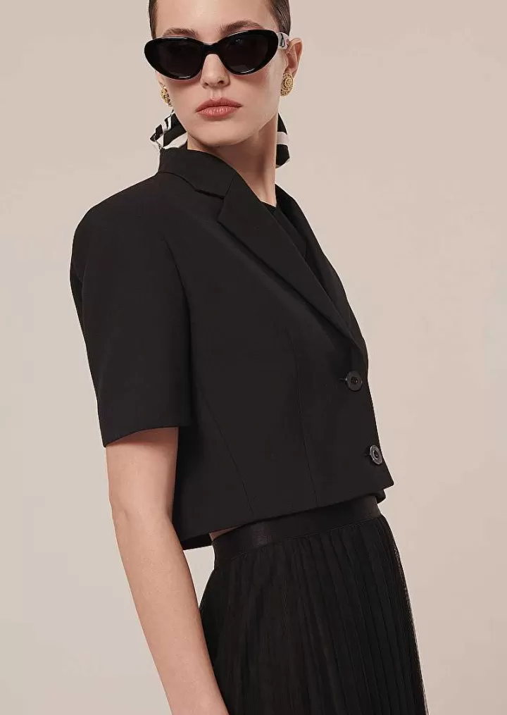 Varosa Veste En Laine Froide Noire^TARA JARMON Outlet