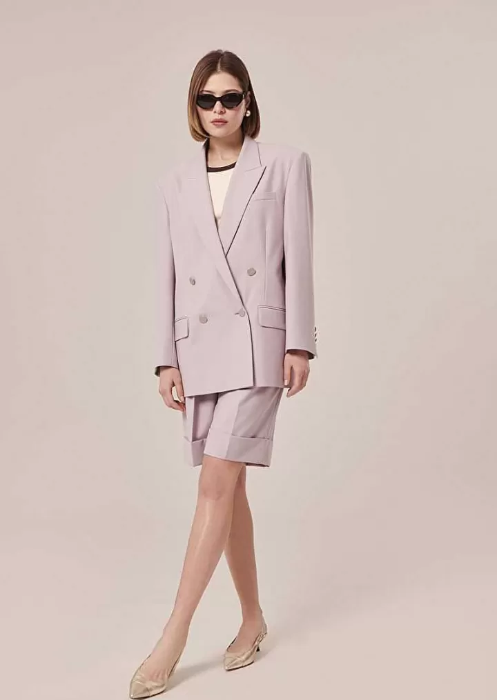 Veste De Costume En Laine Froide Violette Victoria^TARA JARMON Cheap