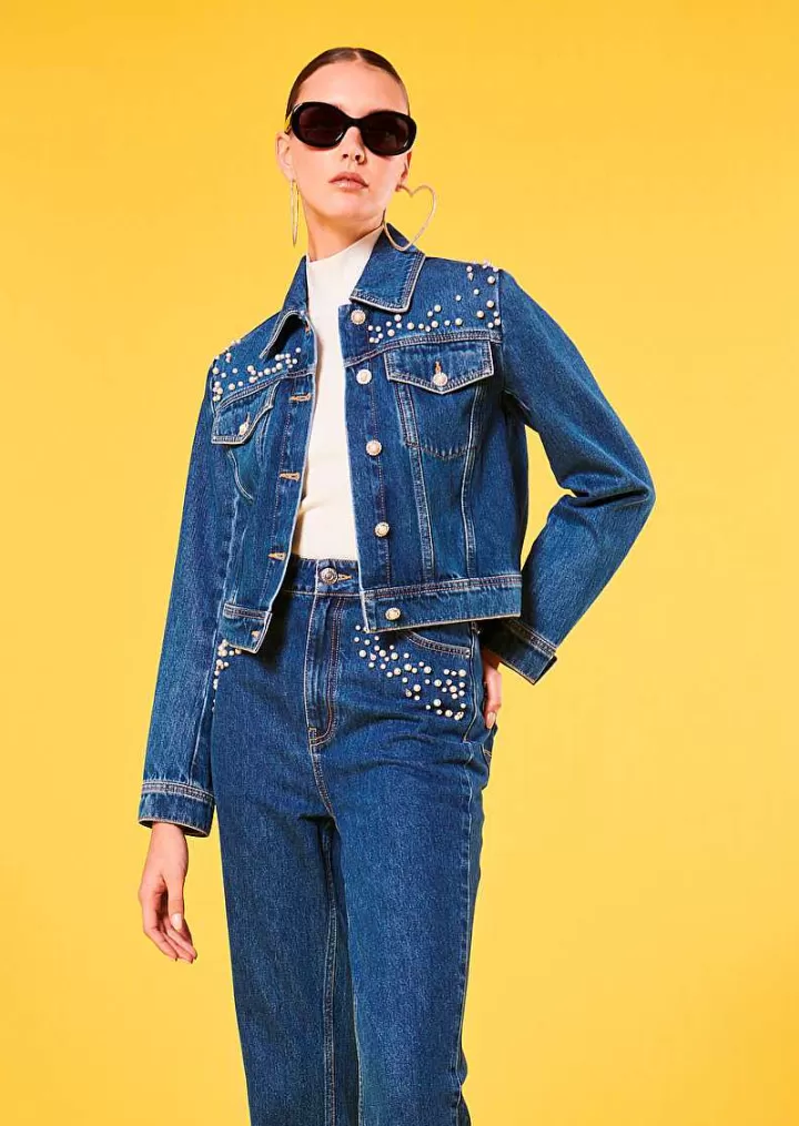 Veste En Jean Bleu Vicky^TARA JARMON Shop